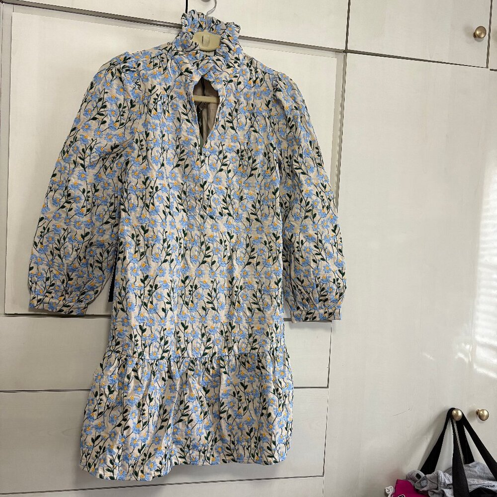 Tuckernuck Light Blue Floral Mini Dress - Picture 2 of 2